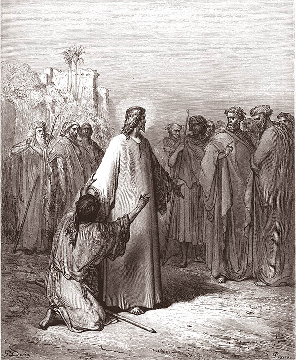 GESU GUARISCE LINDEMONIATO luca 4,36